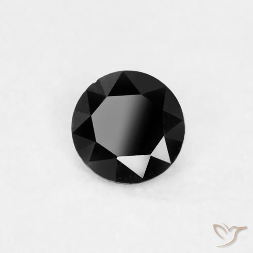 Diamante Preto Natural 0.03ct, Redondo, Opaco