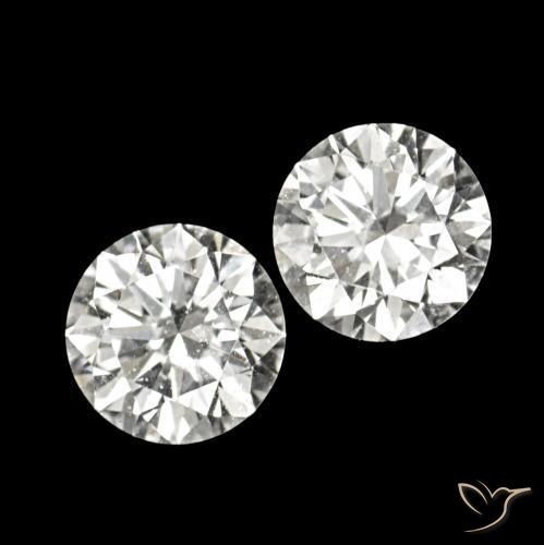 Pedras preciosas de Diamante D natural de 0.09 ct, Redondo, VVS