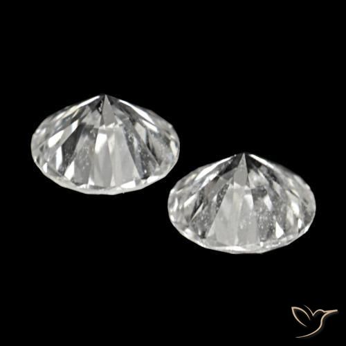 Pedras preciosas de Diamante D natural de 0.09 ct, Redondo, VVS
