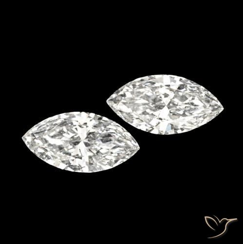 Pedras preciosas de Diamante H natural de 0.12 ct, Marquesa, VVS