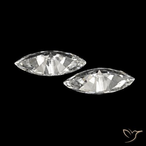 Pedras preciosas de Diamante H natural de 0.12 ct, Marquesa, VVS