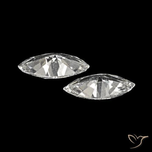 Pedras preciosas de Diamante H natural de 0.12 ct, Marquesa, VVS