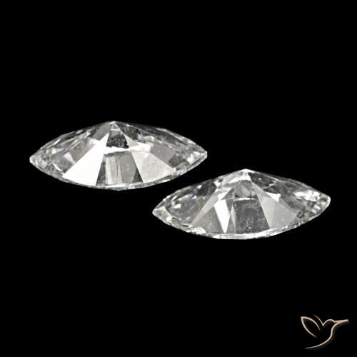 Pedras preciosas de Diamante H natural de 0.14 ct, Marquesa, VVS