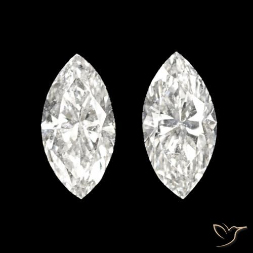 0.14ctw H Diamante, Marquesa, VVS