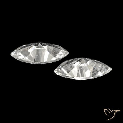 Pedras preciosas de Diamante H natural de 0.12 ct, Marquesa, VVS