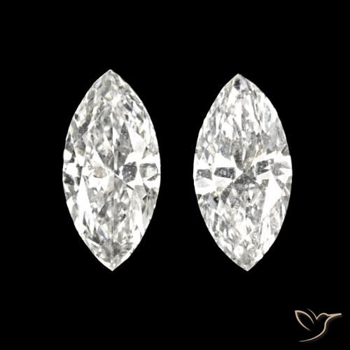 0.13ctw H Diamante, Marquesa, VVS