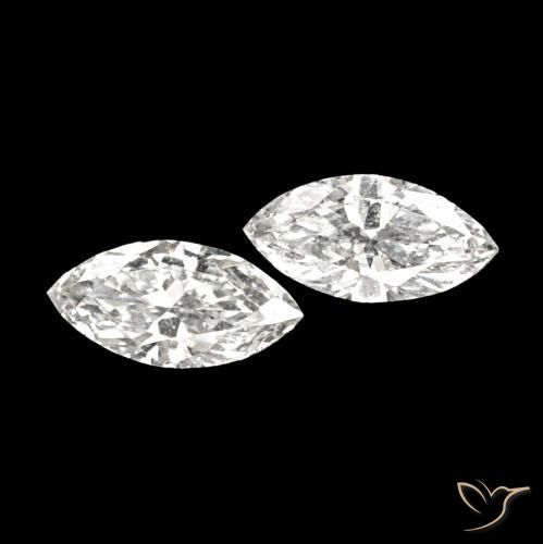 Pedras preciosas de Diamante H natural de 0.13 ct, Marquesa, VVS