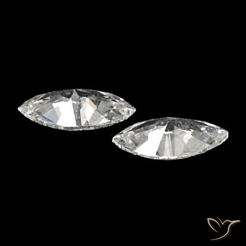Pedras preciosas de Diamante H natural de 0.13 ct, Marquesa, VVS