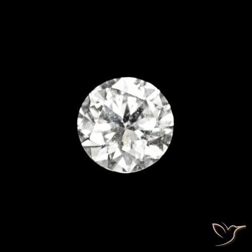 0.02ct D Diamante Pedras Preciosas, Redondo, VVS-VS