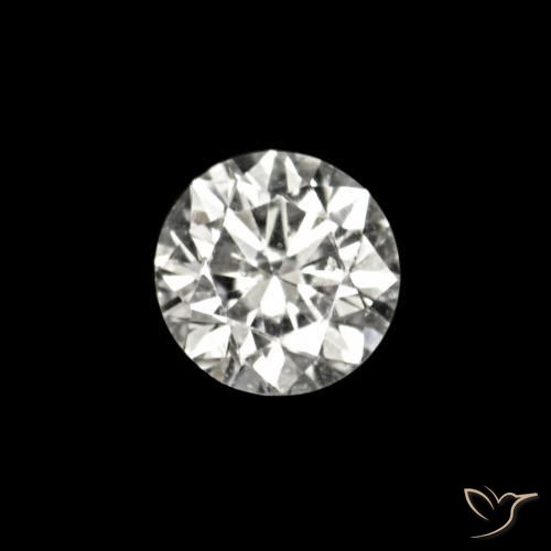 Diamante E Natural 0.02ct, Redondo, VVS-VS