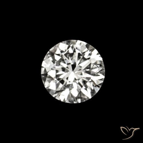 Diamante E Natural 0.02ct, Redondo, VVS-VS