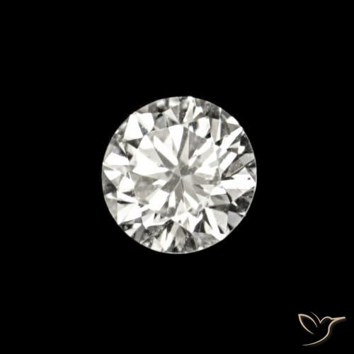 Diamante E Natural 0.02ct, Redondo, VVS-VS