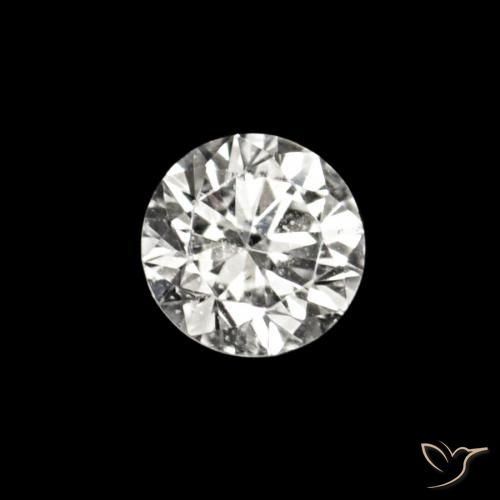 Diamante E Natural 0.02ct, Redondo, VVS-VS