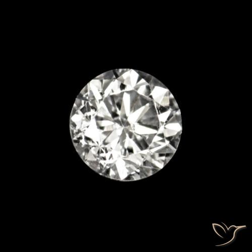 Diamante E Natural 0.02ct, Redondo, VVS-VS