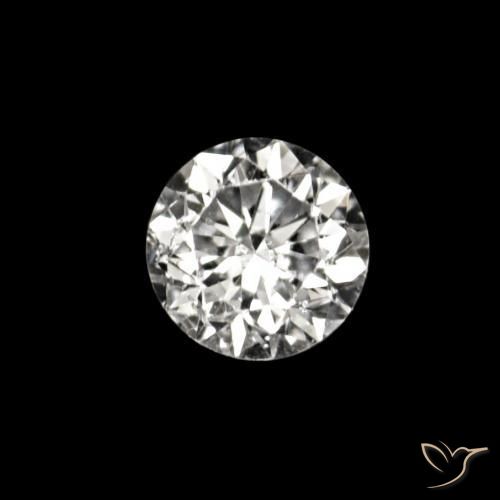 Diamante E Natural 0.02ct, Redondo, VVS-VS