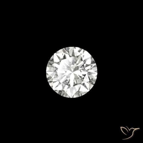 Diamante E Natural 0.03ct, Corte Redondo, VVS