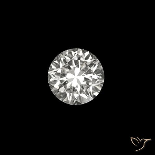 Diamante E Natural 0.03ct, Corte Redondo, VVS
