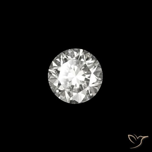 Diamante E Natural 0.03ct, Corte Redondo, VVS