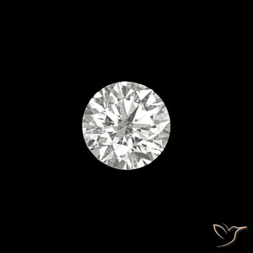 Diamante E Natural 0.03ct, Corte Redondo, VVS