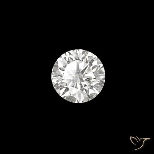 Diamante E Natural 0.03ct, Corte Redondo, VVS