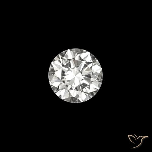 Diamante E Natural 0.03ct, Corte Redondo, VVS