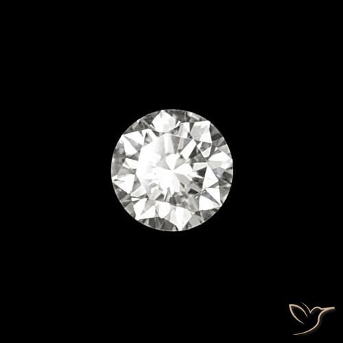 Diamante E Natural 0.03ct, Corte Redondo, VVS
