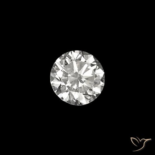 Diamante E Natural 0.03ct, Corte Redondo, VVS