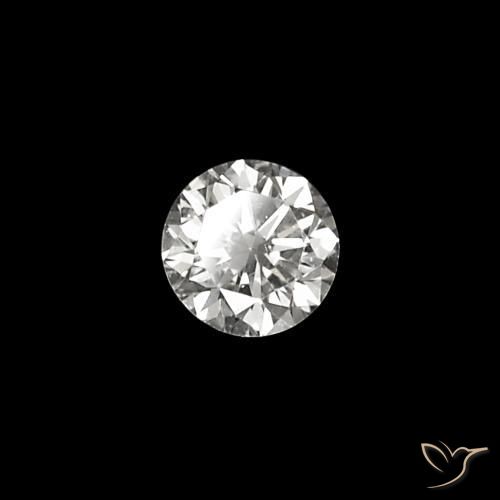 Diamante E Natural 0.03ct, Corte Redondo, VVS
