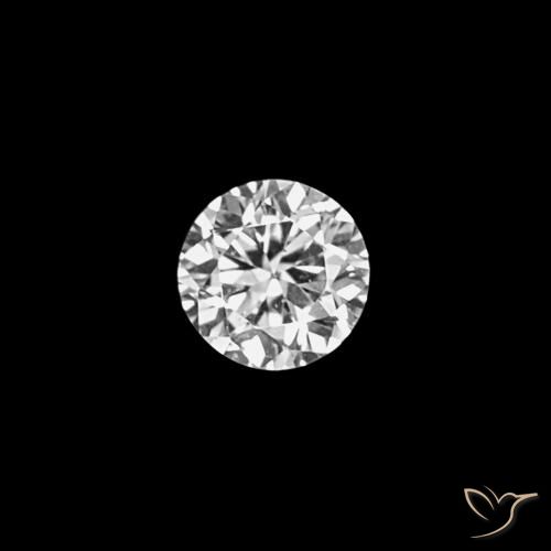 0.03ct D Diamante, Redondo, VVS