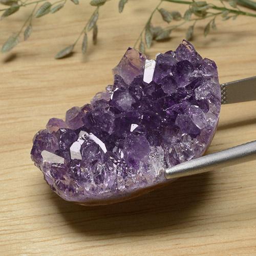 Druzy Ametista Violeta Profundo Natural 61.70ct, Forma extravagante, Opaco