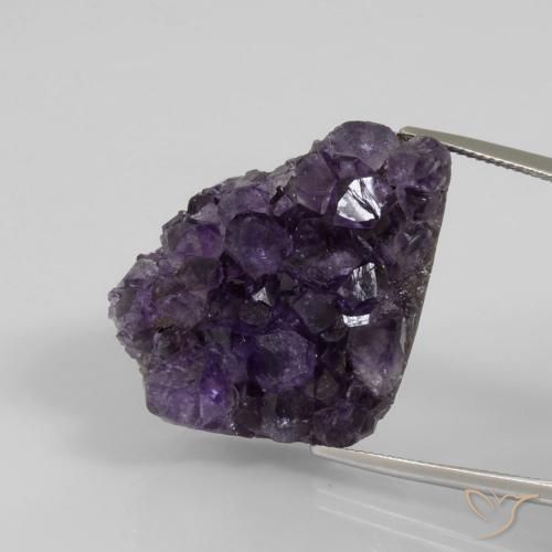 Druzy Ametista Violeta escuro Natural 52.41ct, Chique, Opaco