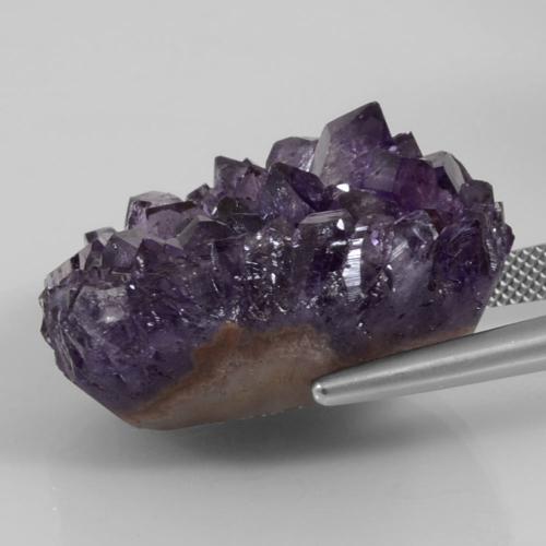 Druzy Ametista Violeta médio-escuro Natural 65.12ct, Forma extravagante, Opaco