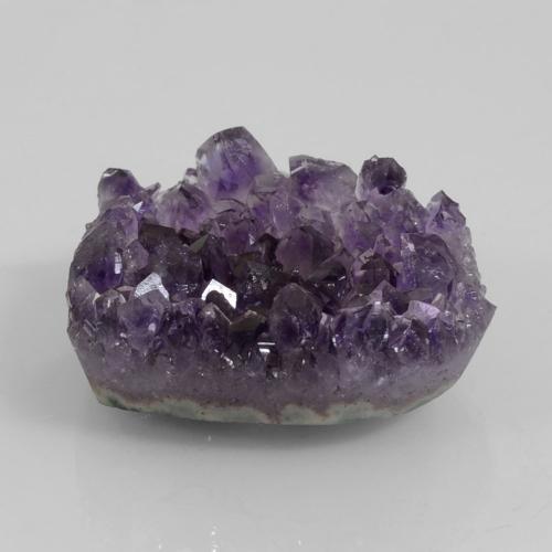 Drusa de ametista violeta natural 72,22ct, forma extravagante, opaco