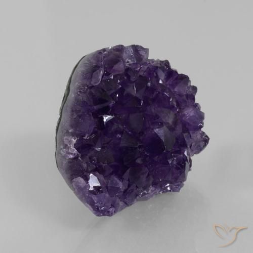 Druzy Ametista Uva Violeta Profundo Natural 82.82ct, Chique, Opaco