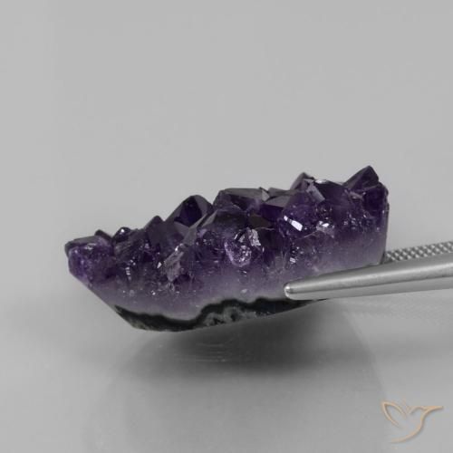 Druzy Ametista Uva Violeta Profundo Natural 82.82ct, Chique, Opaco
