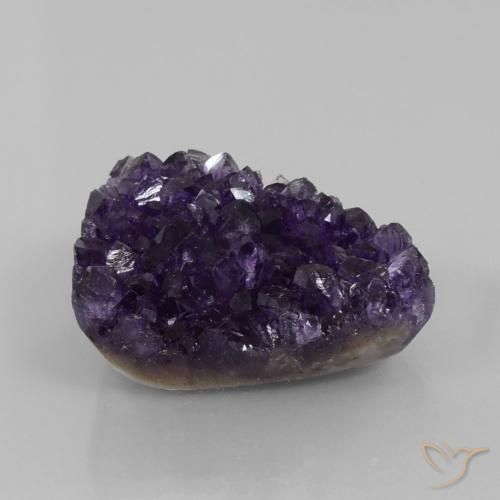 74.48ct Natural Violeta escuro Druzy Ametista, Chique, Opaco