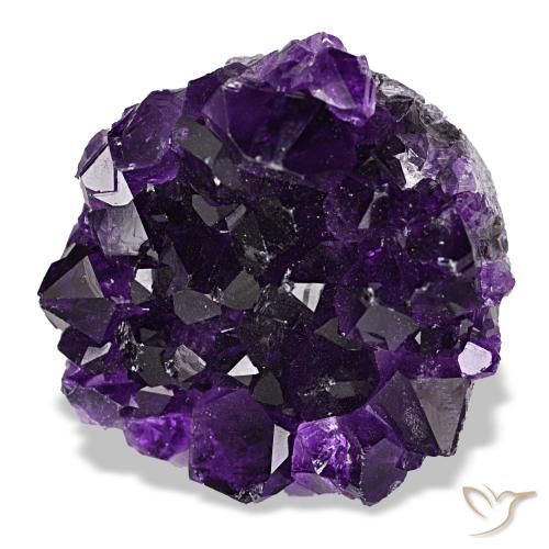 Drusa de ametista violeta natural 66,29ct, forma extravagante, opaco
