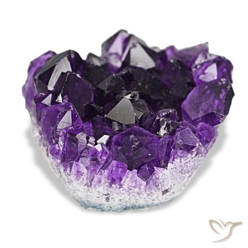 Drusa de ametista violeta natural 66,29ct, forma extravagante, opaco