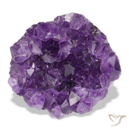 Drusa de ametista violeta natural 54,06ct, forma extravagante, opaco