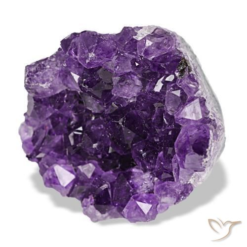 Drusa de ametista violeta natural 54,06ct, forma extravagante, opaco