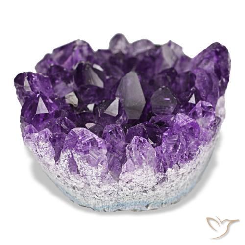 Drusa de ametista violeta natural 54,06ct, forma extravagante, opaco