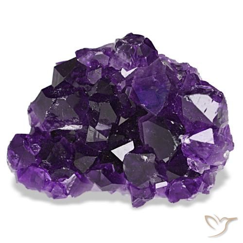 Drusa de ametista violeta natural 61,53ct, forma extravagante, opaco