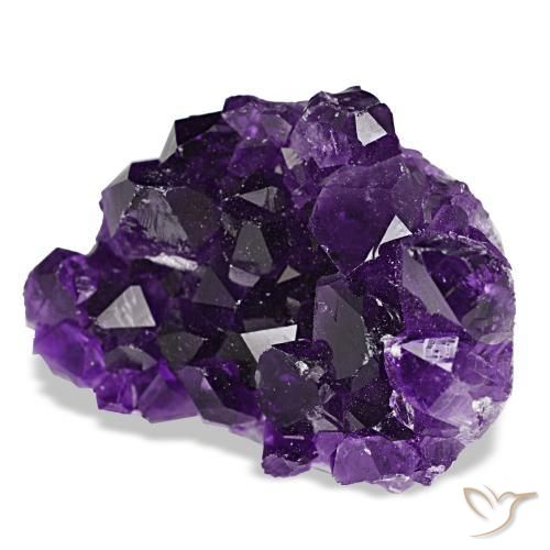 Drusa de ametista violeta natural 61,53ct, forma extravagante, opaco