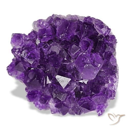 Drusa de ametista violeta natural 77,59ct, forma extravagante, opaco