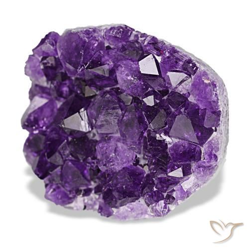 Drusa de ametista violeta natural 77,16ct, forma extravagante, opaco