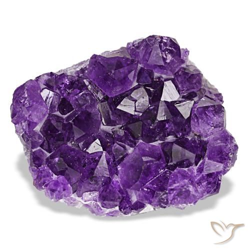 Drusa de ametista violeta natural 57,54ct, forma extravagante, opaco