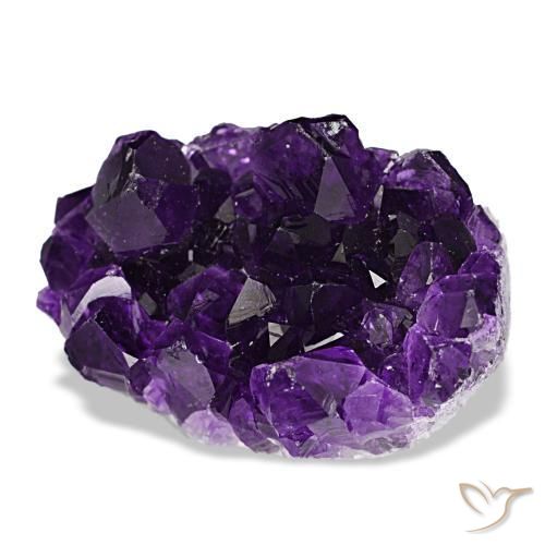 Drusa de ametista violeta natural 52,25ct, forma extravagante, opaco
