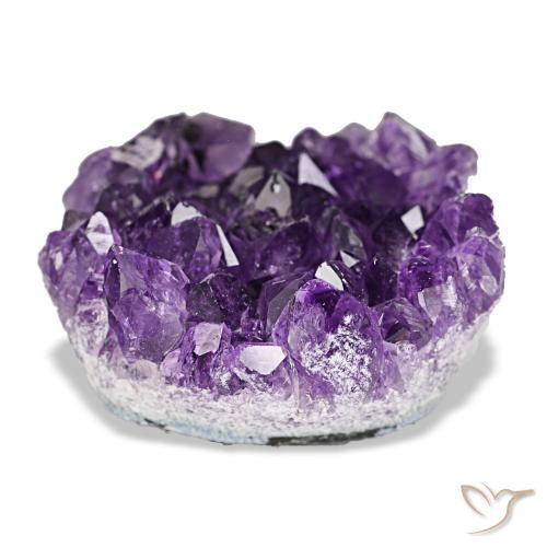Drusa de ametista violeta natural 50,51ct, forma extravagante, opaco