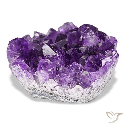 Drusa de ametista violeta natural 66,10ct, forma extravagante, opaco