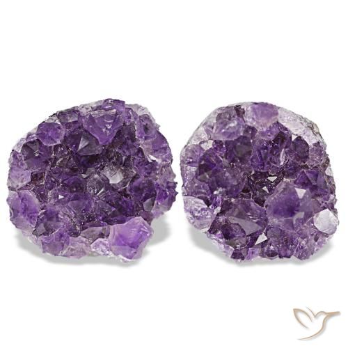 Pedras preciosas de drusa de ametista violeta natural de 23,12 ct, forma extravagante, opaco
